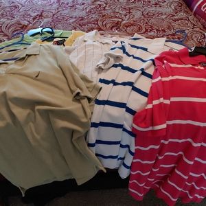 Large polo, Nautica and Chaps shortshirts bundle